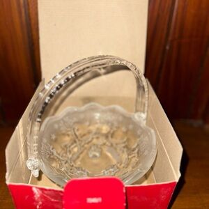 Mikasa Silent Night Clear Glass Basket